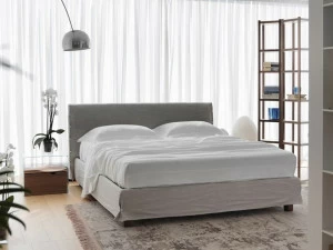 Casamania & Horm Мягкая двуспальная или односпальная кровать со съемным чехлом White