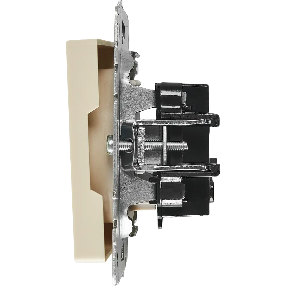 Розетка IEK Brite бежевая для внутреннего монтажа без заземления 87761510 STLM-1407408 - Вид №2