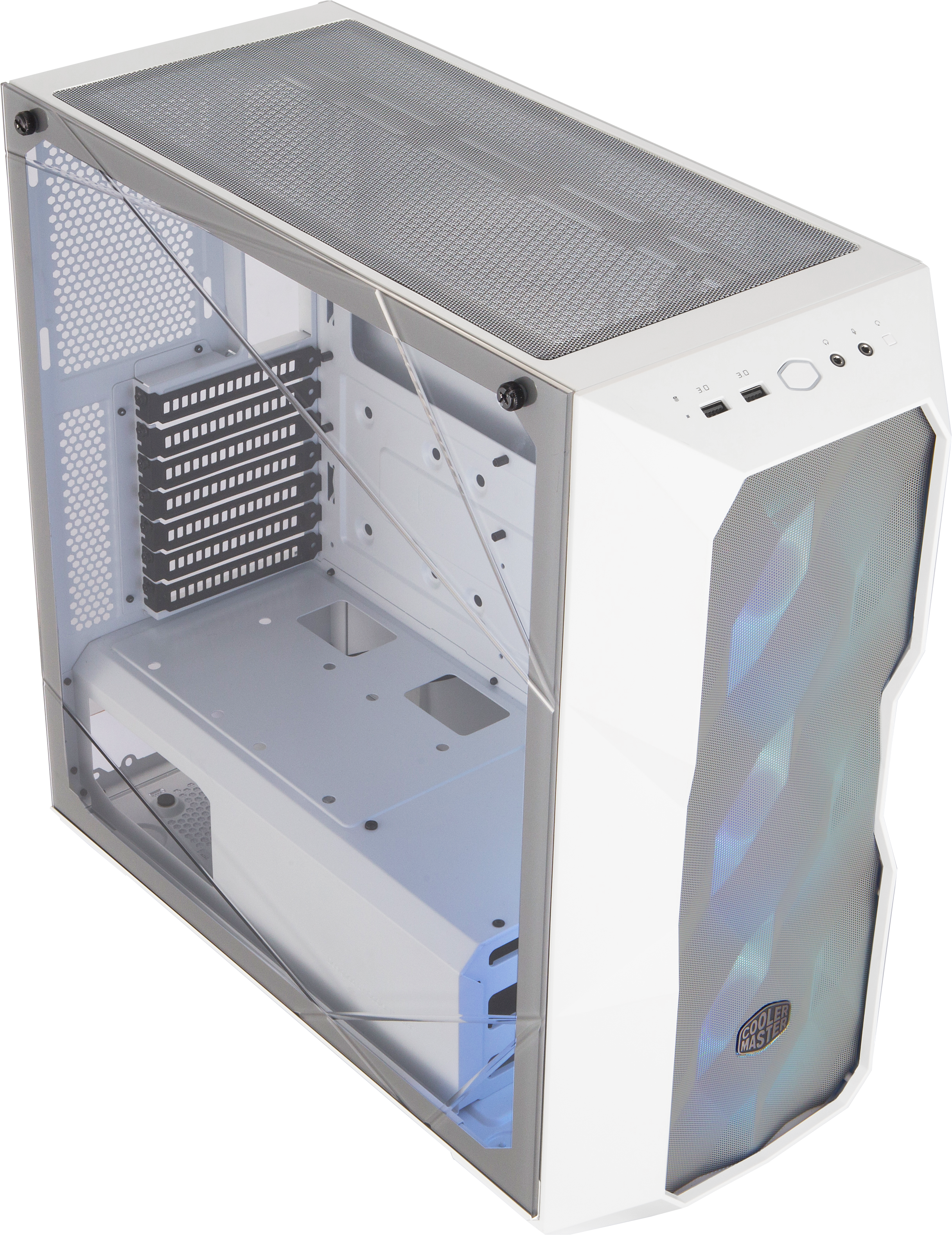 MCB-D500D-WGNN-S01 masterbox td500 mesh white, usb3.0x2, 3x120 argb fan, white, atx, w/o psu Cooler Master Cooler Master MasterBox Santreyd  - Вид №10
