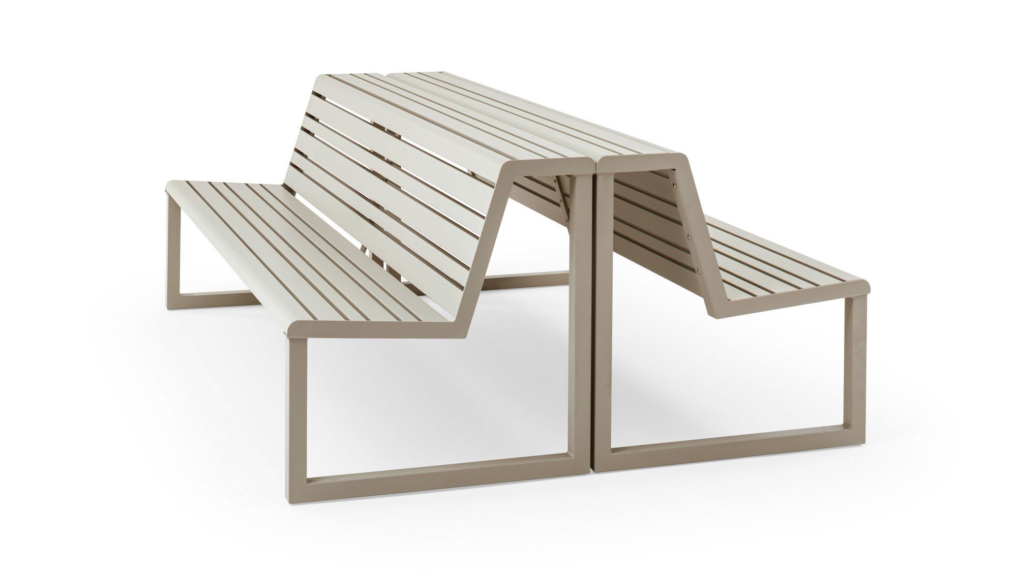 Скамья со спинкой и двойным сиденьем Urbantime Портфель.h24 ARCH-00067561 - Вид №3