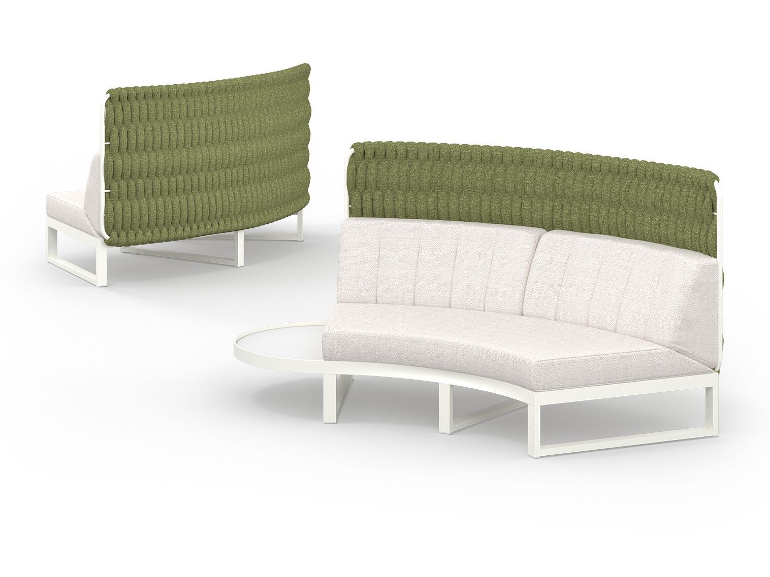 Модульный изогнутый садовый диван из ткани MAMAGREEN Munia ARCH-00141430 - Вид №9