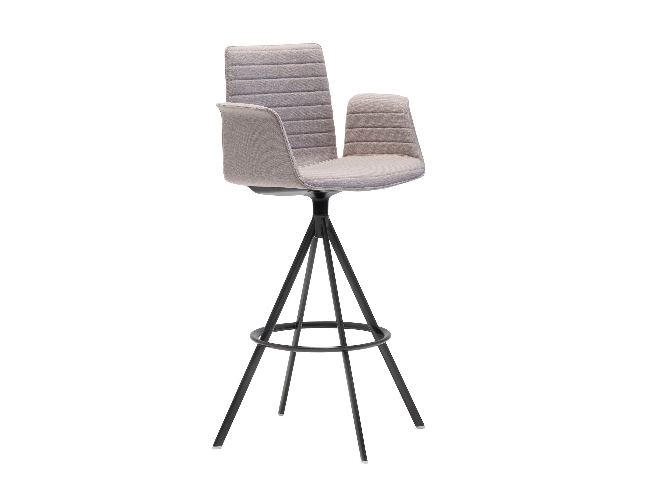 Поворотный тканевый табурет с подлокотниками Andreu World Flex Armchair ARCH-00026841