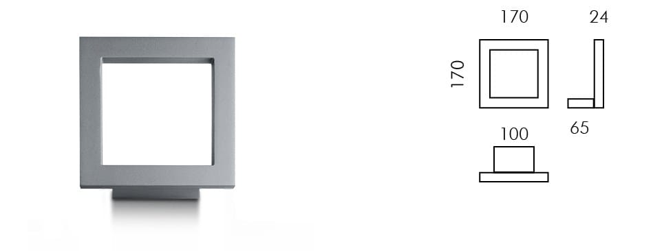 Алюминиевый светодиодный наружный настенный светильник SIMES отделка ARCH-00042782 - Вид №5