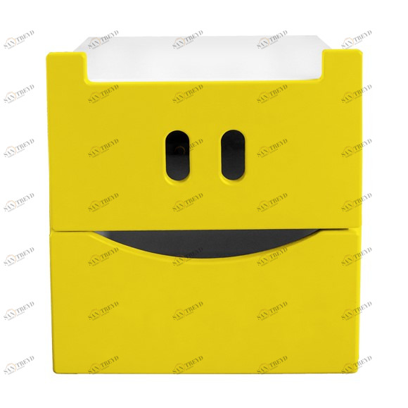 Тумбочка детская с 2 ящиками "Заводила Никки" МАНДАРИН ЧУДИКИ 178775 Желтый Santreyd 