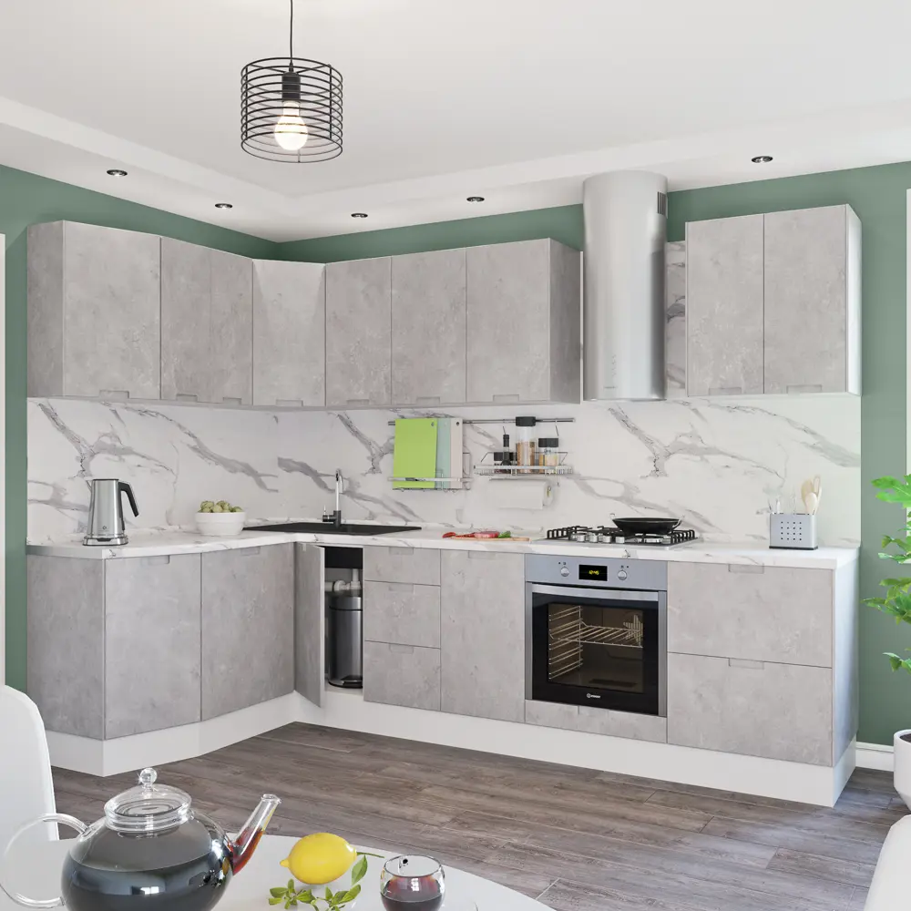 Фальшпанель для кухонного шкафа Берлин 37x76.8 см Delinia ID МДФ цвет серый STLM-2039452 - Вид №13