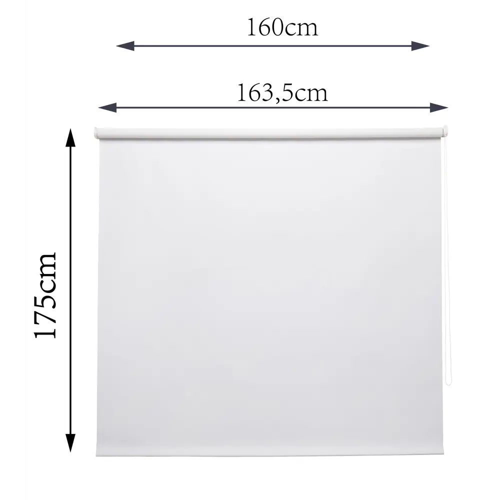 Штора рулонная блэкаут Inspire Santos 160x175 см белая White 0 STLM-2093009 - Вид №8