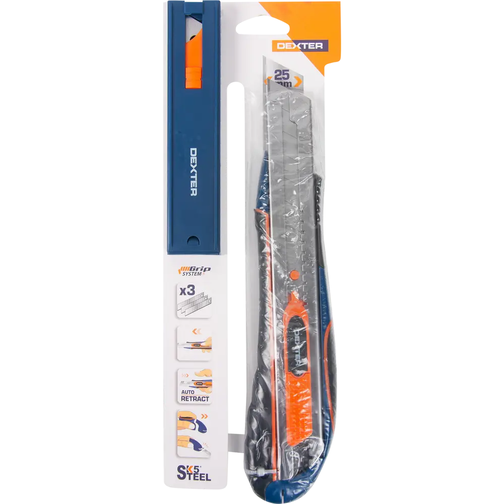 Нож Dexter 25 мм, прорезиненная ручка STLM-2092491 - Вид №1