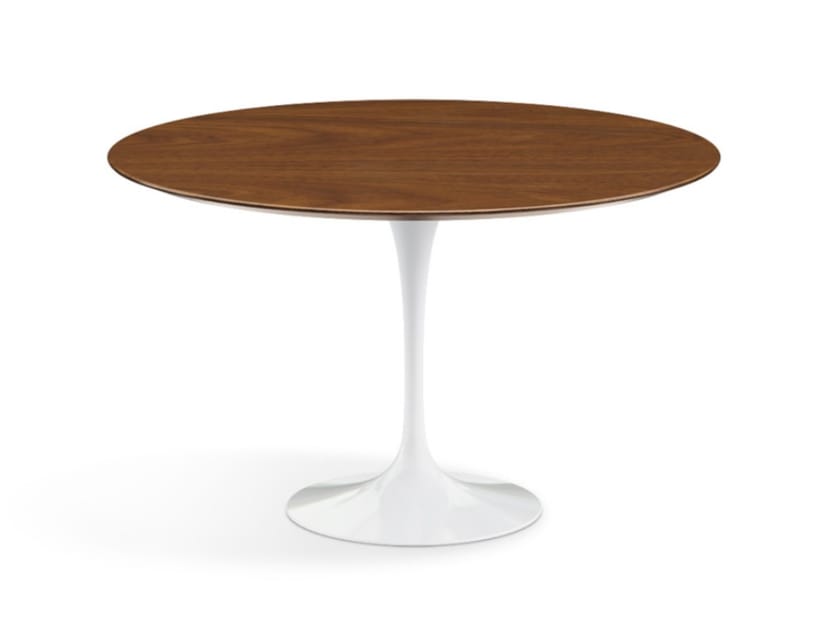 Круглый стол с деревянной столешницей и алюминиевым основанием Knoll ARCH-00092843