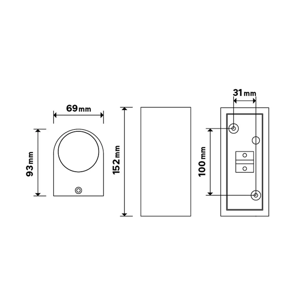 Настенный светильник INSPIRE Kofu для фасадного освещения с эффектом восходящего света 82664603 STLM-0033230 - Вид №5