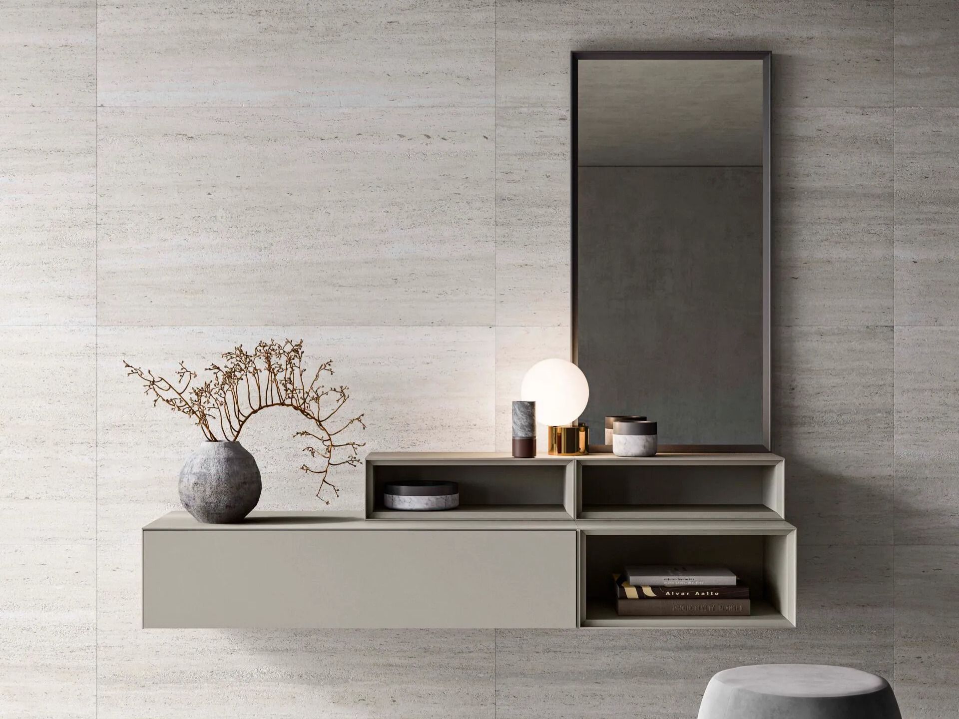 Прямоугольное настенное зеркало Alf DaFrè Fil ARCH-00043380 - Вид №2