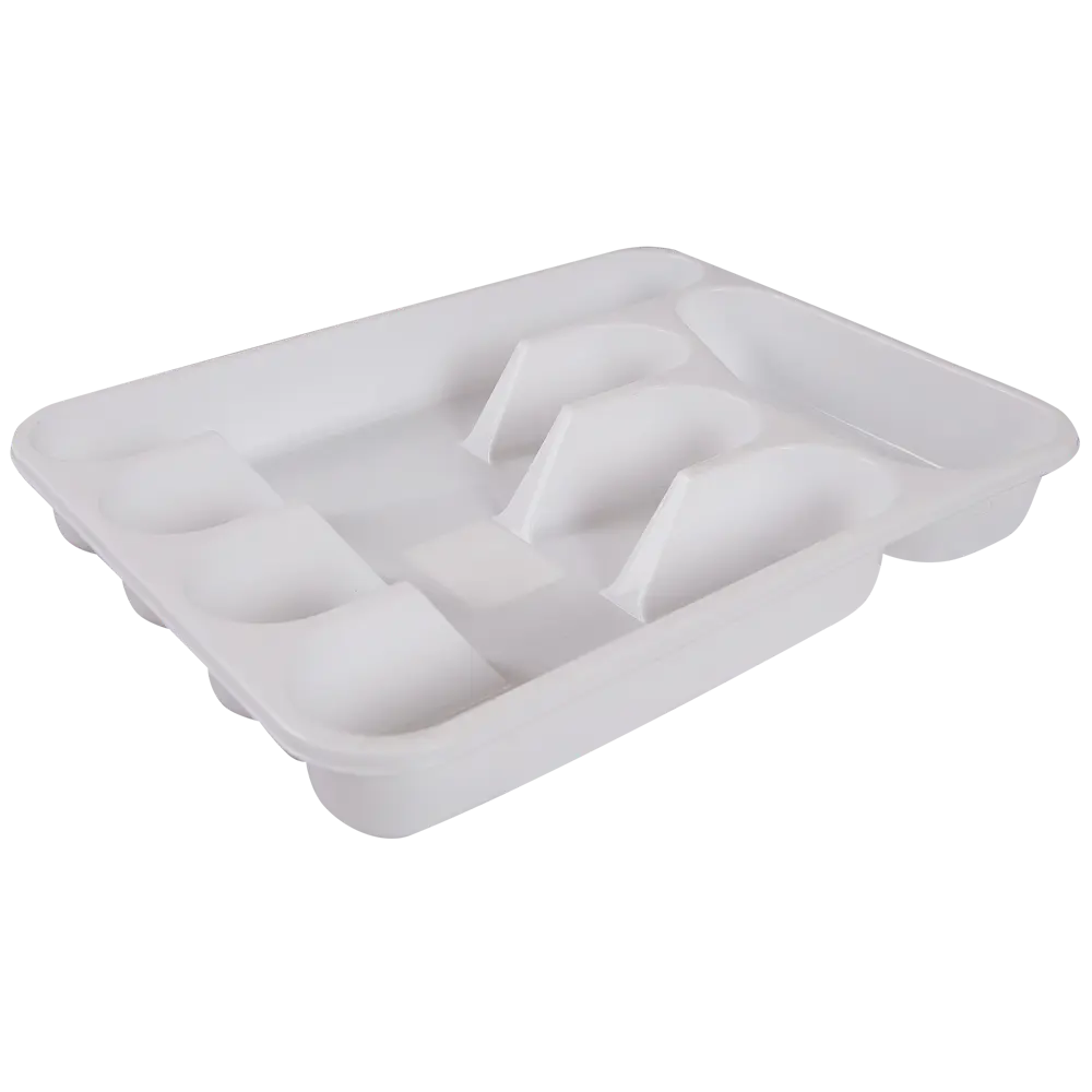 Лоток для столовых приборов 33.5x26x4.8 см полипропилен цвет белый Santreyd STLM-2113009