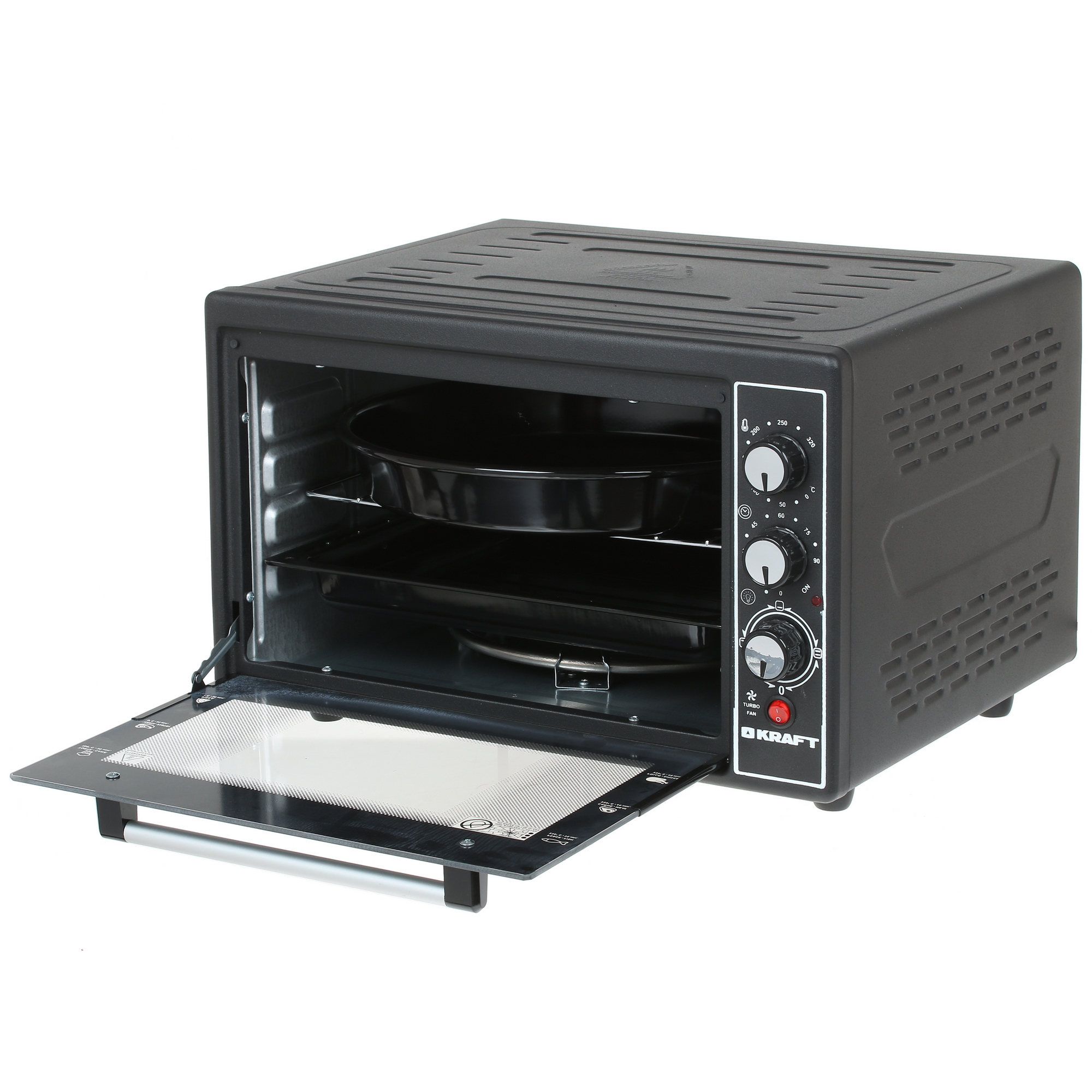 8108443 Мини-печь Kraft KF-MO 3802 KBL черный STDN-0044282 - Вид №5