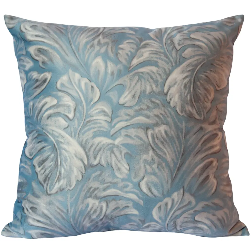 Подушка Seasons Inula бархат 45x45 см цвет голубой 84391951 STLM-2003375 
