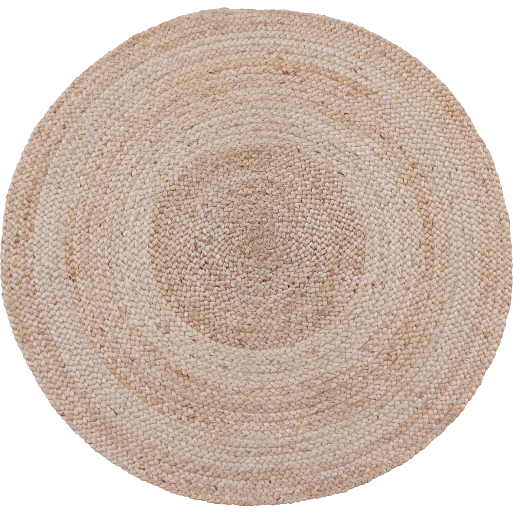 Круглый джутовый ковер INSPIRE Nils натурального цвета диаметр 100 см 82063309 STLM-1049535 - Вид №7