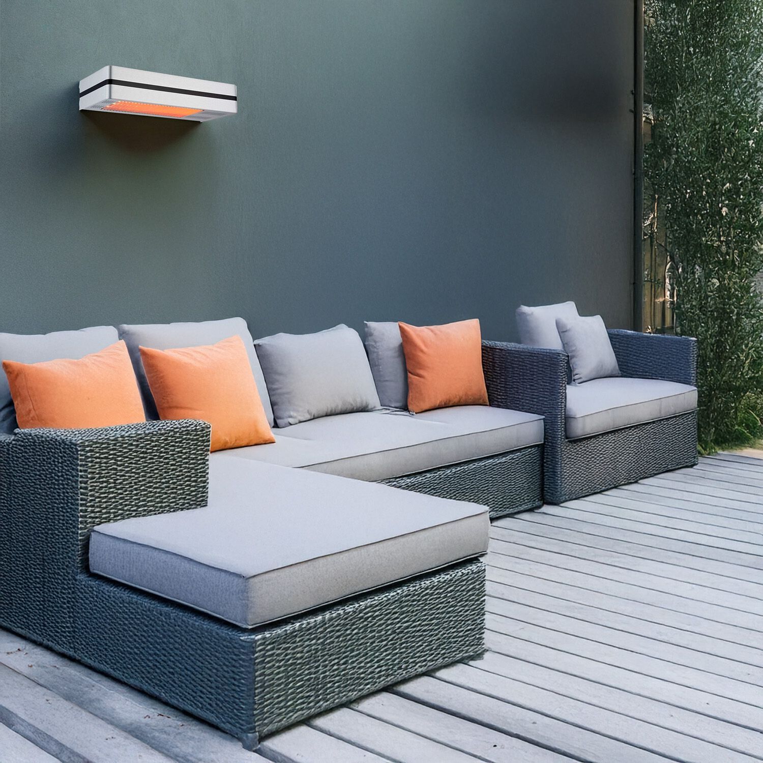 Наружный лучистый диффузор из алюминия и стали SINED CALDO I-BOX ARCH-00025895 - Вид №4