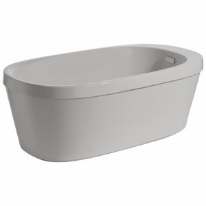 B14627-6032-WH Отдельно стоящая ванна 60 дюймов x 32 дюйма со встроенным сливом и переливом Delta Faucet Arata Белый