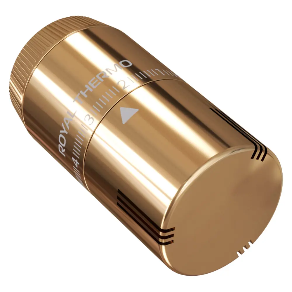 Термостатическая головка жидкостная Royal Thermo Design M30x1.5 золото STLM-2177515