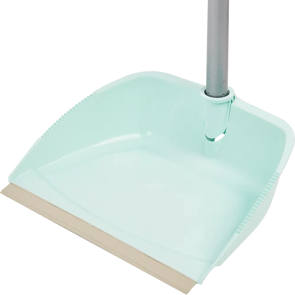 Щетка с совком Inloran Ленивка с ручкой 80 см цвет мятный STLM-2059500 - Вид №2