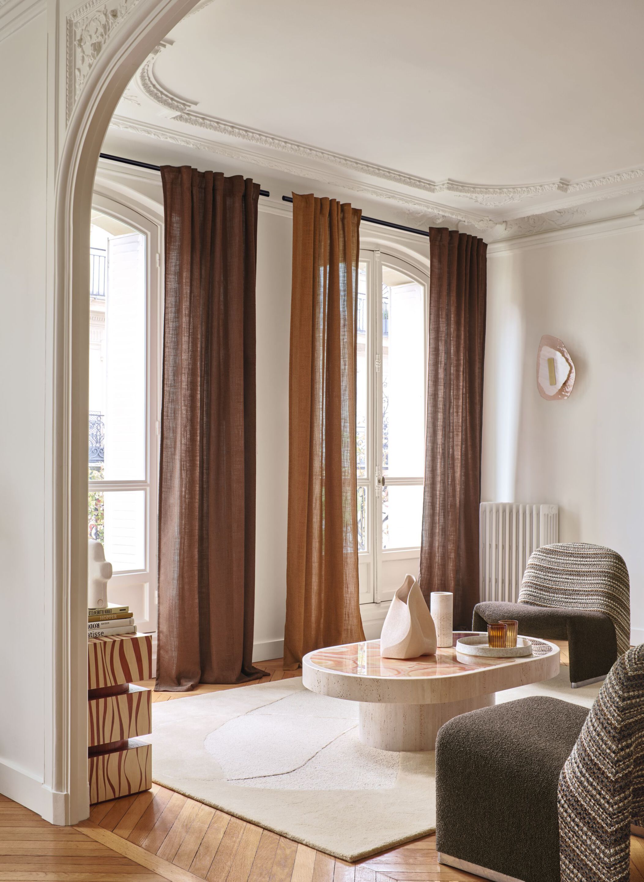 Льняная однотонная ткань Casamance сувениры ARCH-00066781 - Вид №1