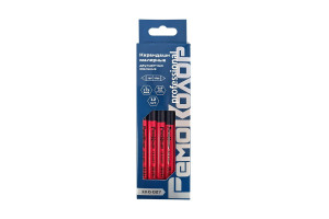 17227782 Малярные карандаши двухцветный сине-красный, 175мм, 12 шт., 13-0-027 РемоКолор
