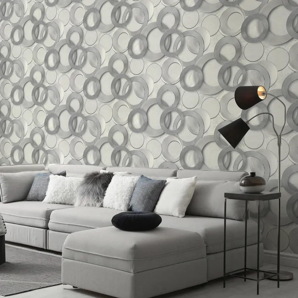 Обои флизелиновые Wall Decor Турин серые 1.06 м 75156-14 STLM-2086188 - Вид №3