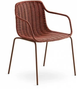 EXPORMIM Штабелируемый веревочный садовый стул с подлокотниками Lapala C596t