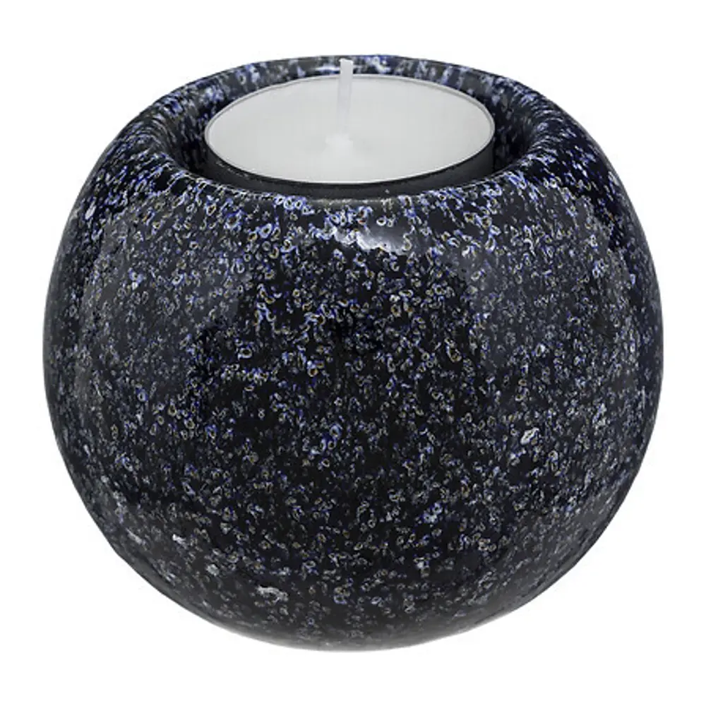 Свеча в керамическом подсвечнике Atmosphera Цитрон коричнево-синяя 8 см STLM-2114951 - Вид №5