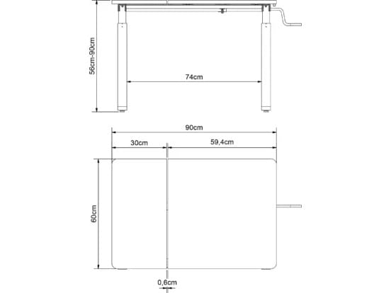 Стол HPL для инвалидов Ropox ARCH-00093706 - Вид №1
