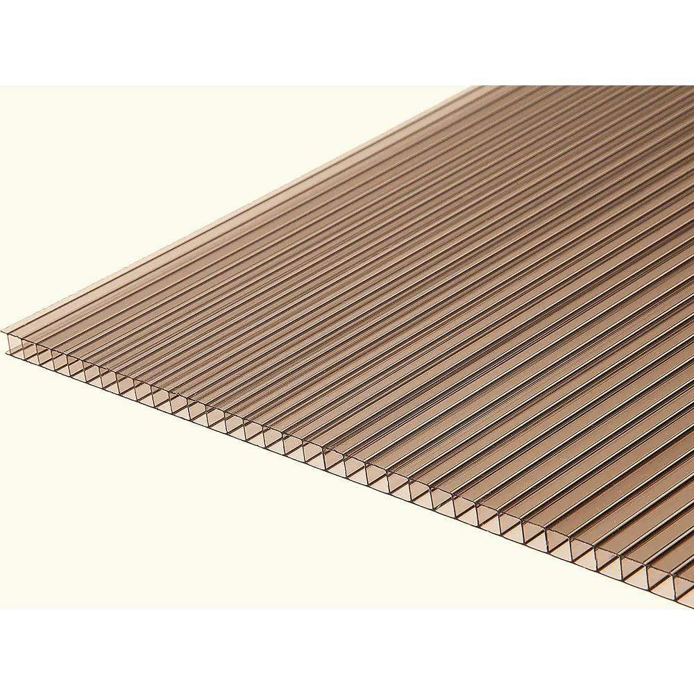 Поликарбонат сотовый 10 мм 3x2.1 м Киви бронза STLM-2090705