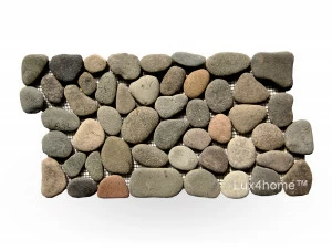 Мозаика из гальки Lux4home PEBBLE BORDES Камни из гальки Pebble borders Bali Black Grey