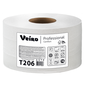Т206 Veiro Туалетная бумага в рулонах Veiro Professional Comfort Т206 Q2 12 рулонов по 125 м
