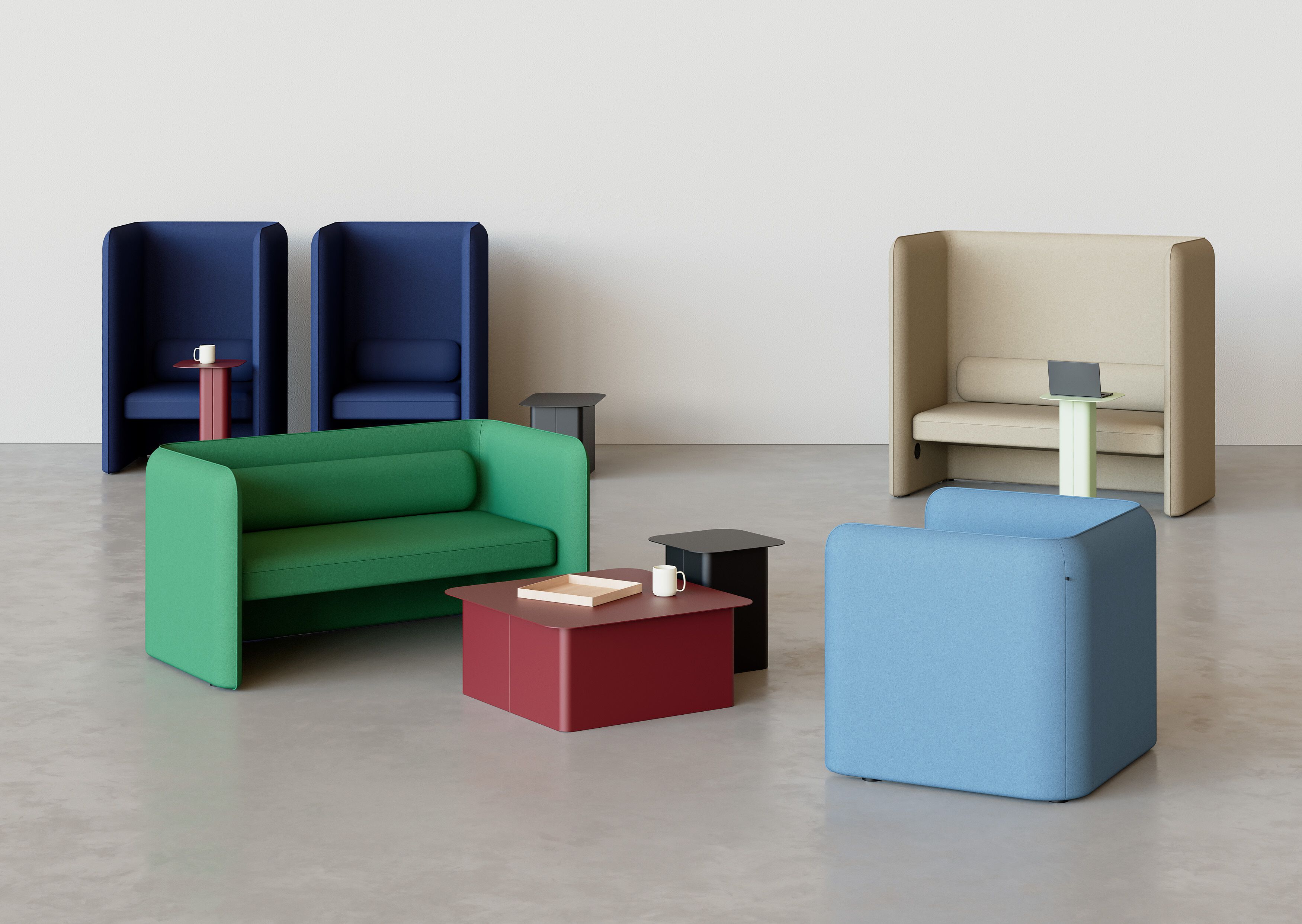 Тканевое кресло с высокой спинкой IBEBI Kumo ARCH-00057606 - Вид №3