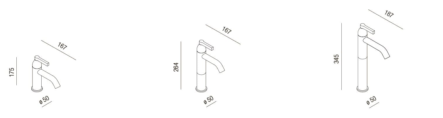 Латунный однорычажный смеситель для раковины Agape Memory Mix ARCH-00126805 - Вид №2