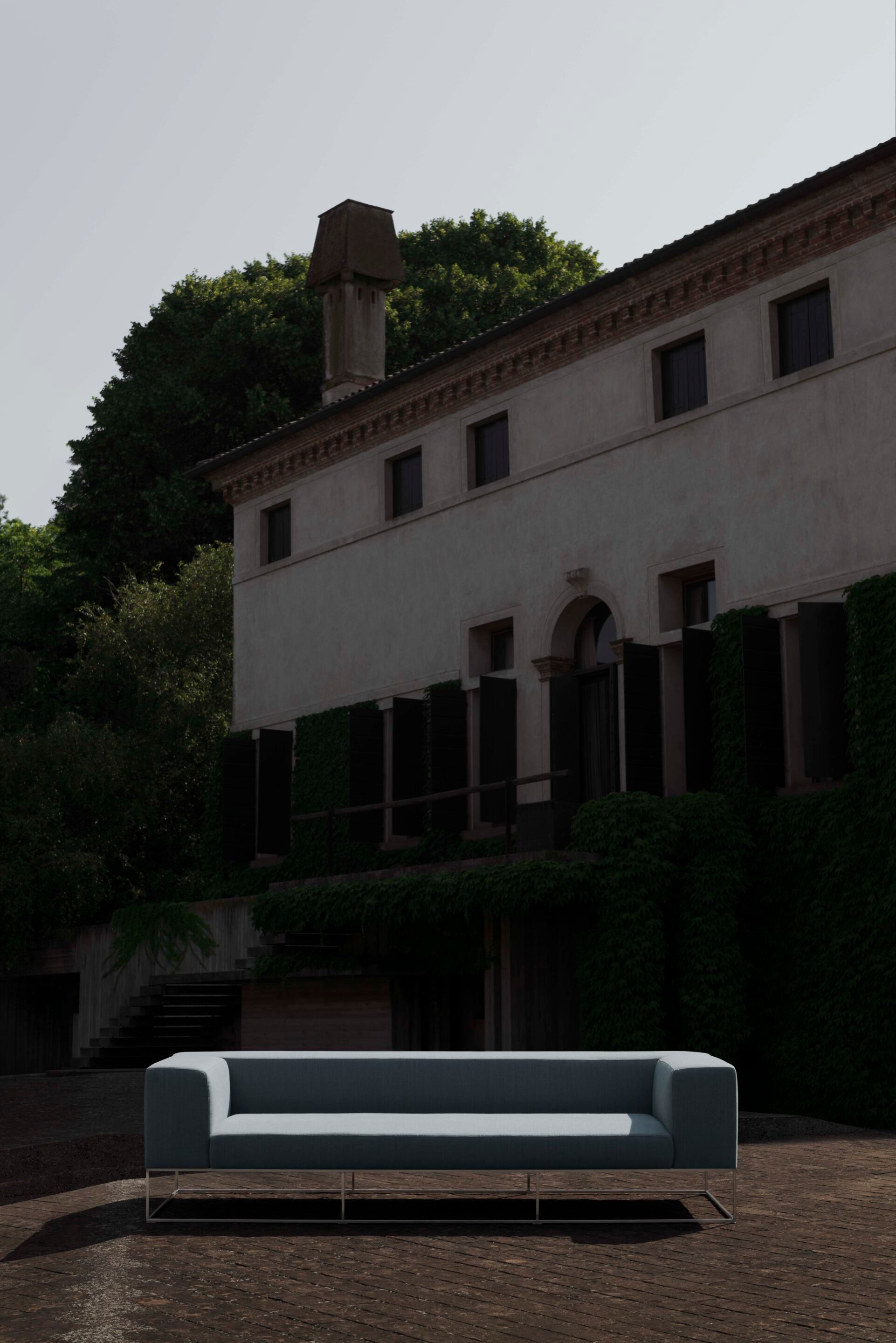 Ткань сад диван Living Divani Ile club ARCH-00069264 - Вид №4