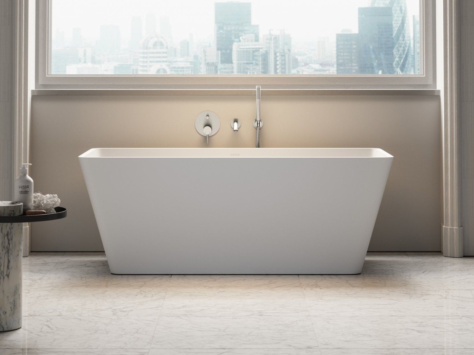 Прямоугольная ванна в центре комнаты из смолы LUSSO квадратный ARCH-00046034