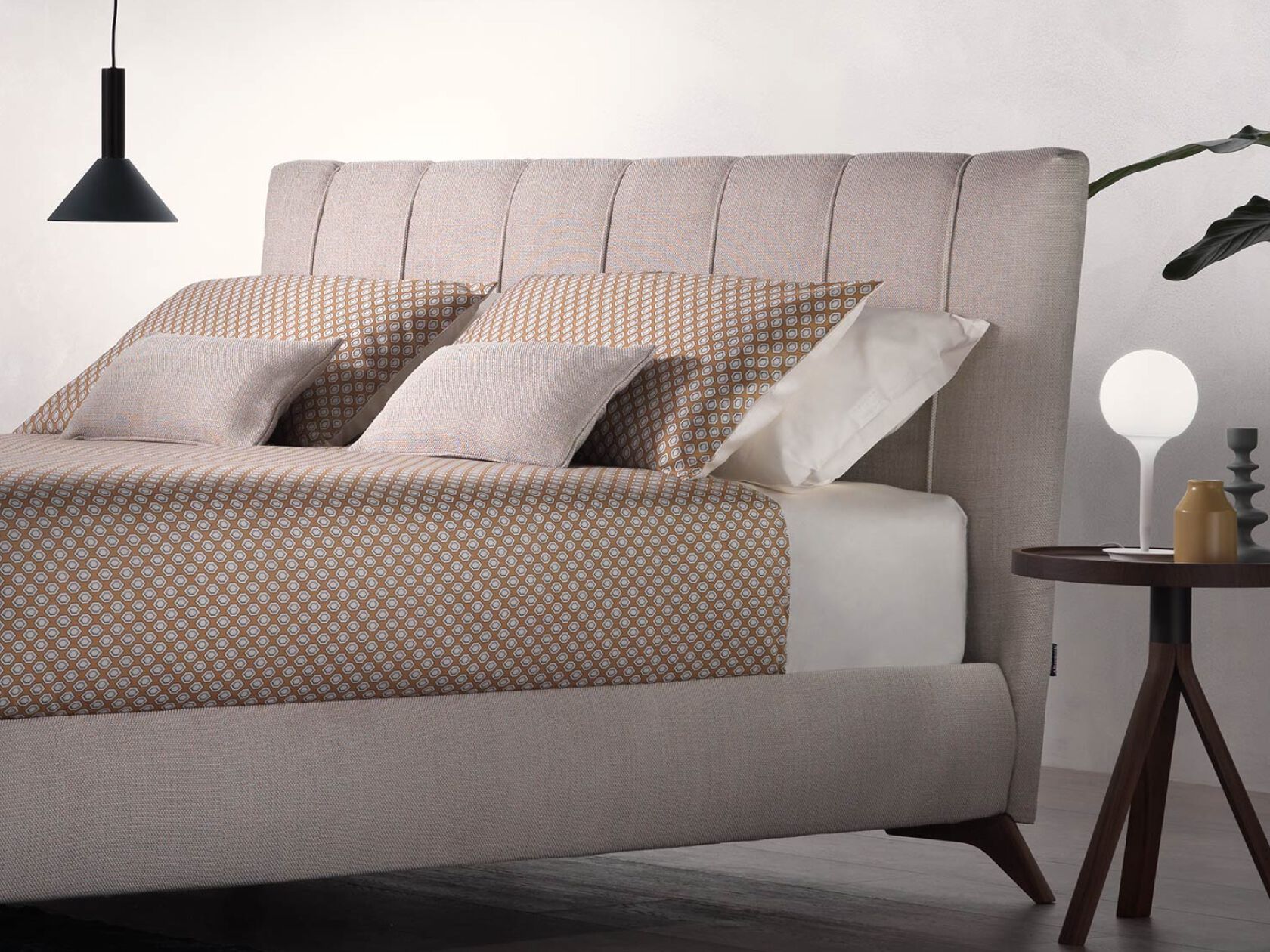 Мягкая кровать из ткани Altrenotti Soul ARCH-00008475 - Вид №1