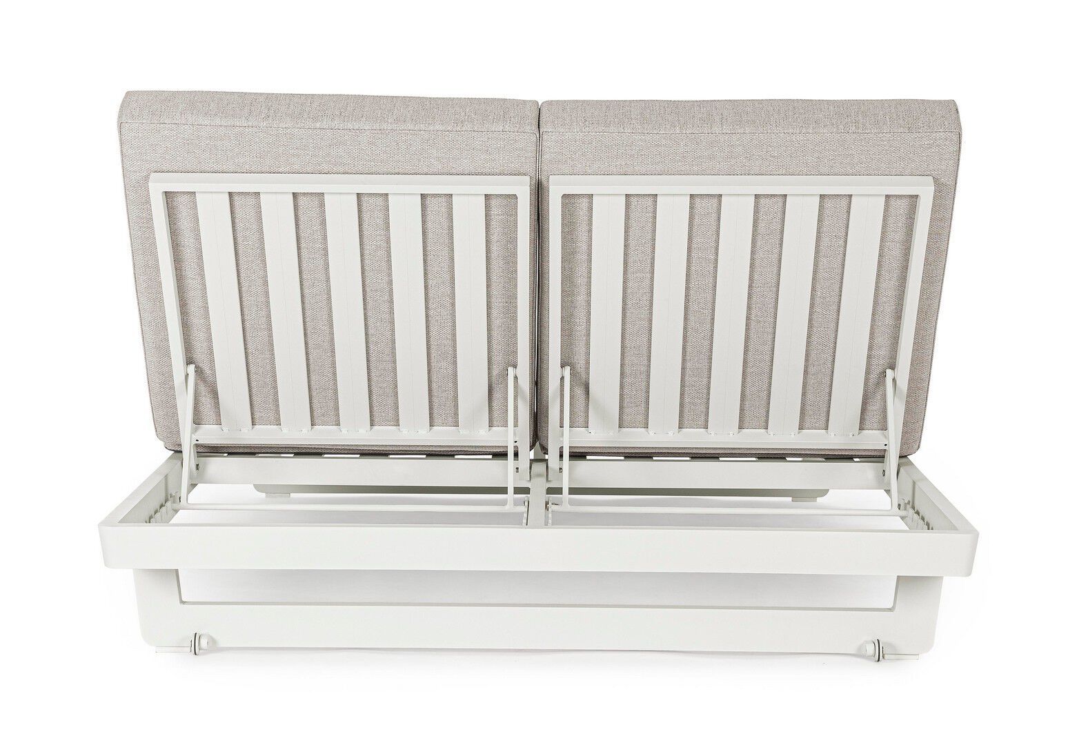 Двуспальная Садовая кровать с откидной спинкой из ткани BIZZOTTO Infinity ARCH-00146057 - Вид №12