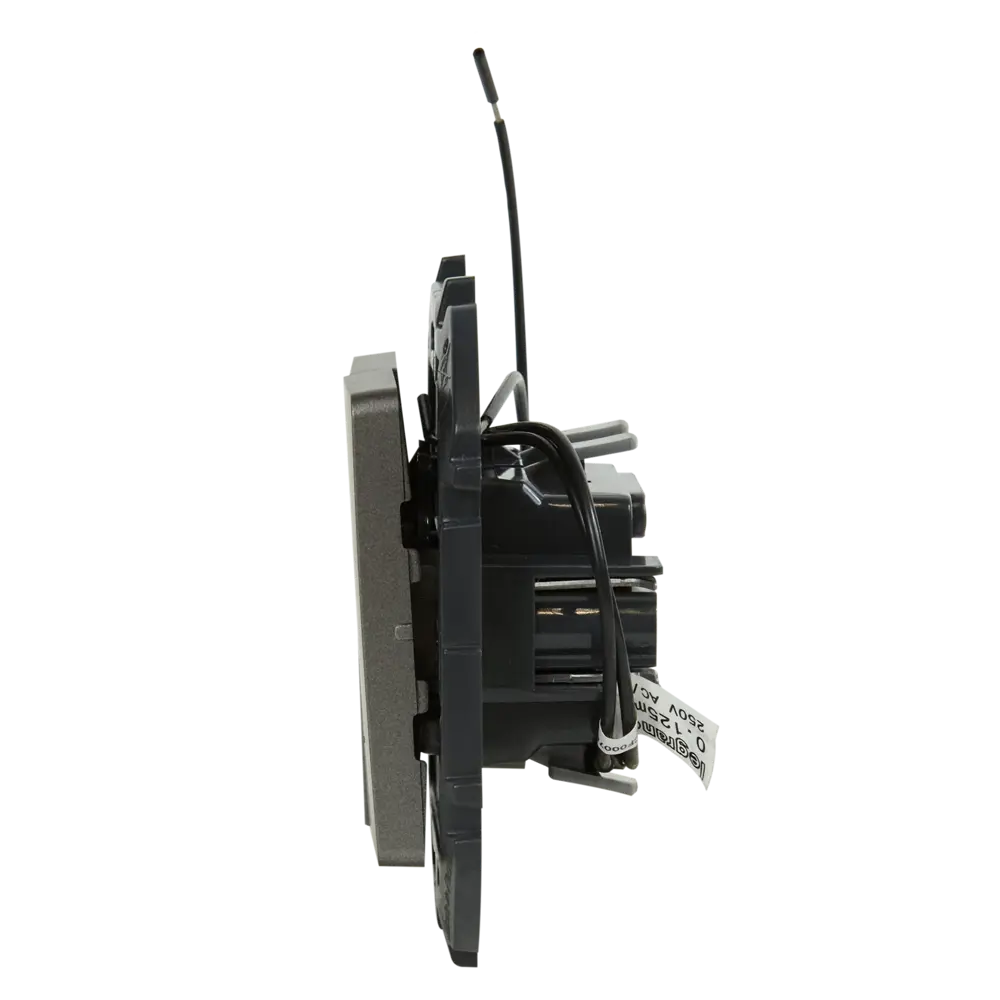 LEXMAN LILIAN — двухклавишный выключатель с подсветкой в цвете «Титан» 86761707 STLM-1117900 - Вид №2