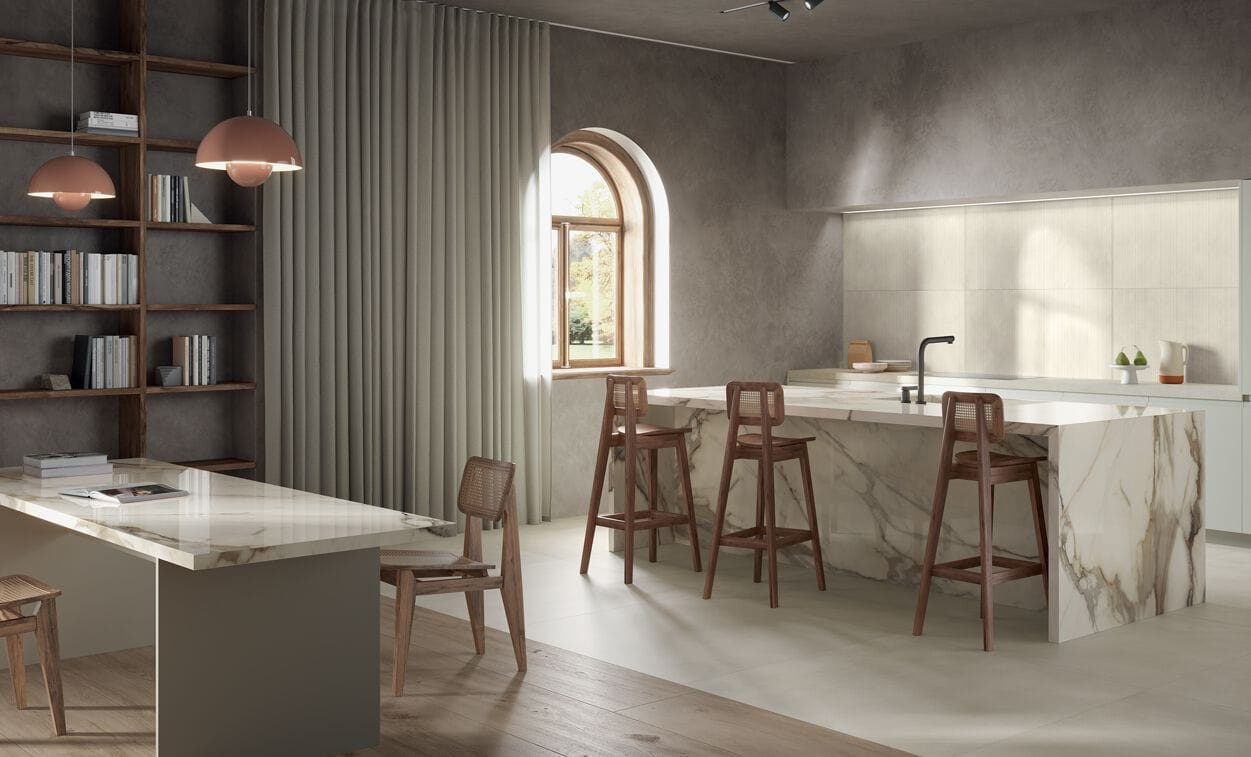 Столешница из керамогранита с мраморным эффектом CERAMICA FONDOVALLE MYTOP ARCH-00100811 - Вид №1