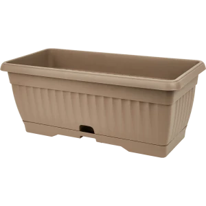 Балконный ящик 19x16x40 см v12.2 л пластик мокко