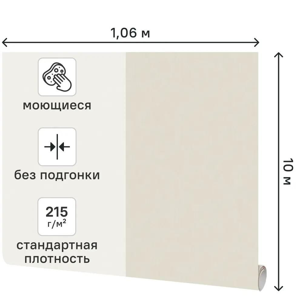 Обои флизелиновые Коста-рика бежевые 1.06 м 75279-22 89411780 STLM-2131404 Santreyd - Вид №1