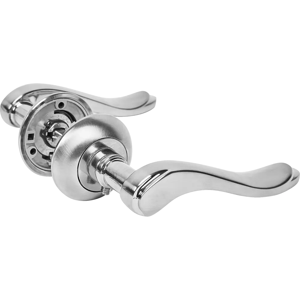 Дверные ручки Proffero LD-17 без запирания цвет матовый хром STLM-2180572