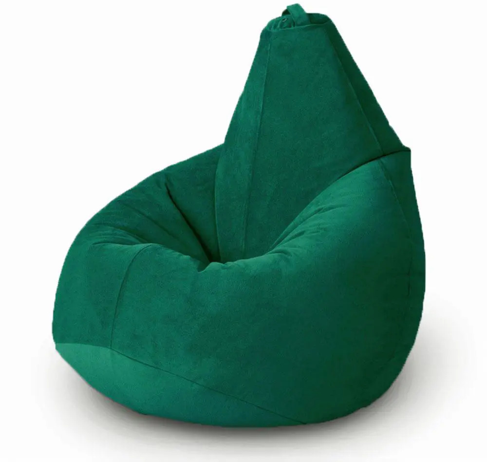 90662843 Мягкое кресло-мешок Mypuff bs_469 XXL Миди, велюр, темный изумруд STLM-0328092
