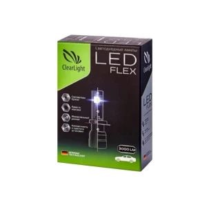 Автолампа светодиодная Clearlight Clflxledh3 H3 Pk22s 12 В 18 Вт 2 шт