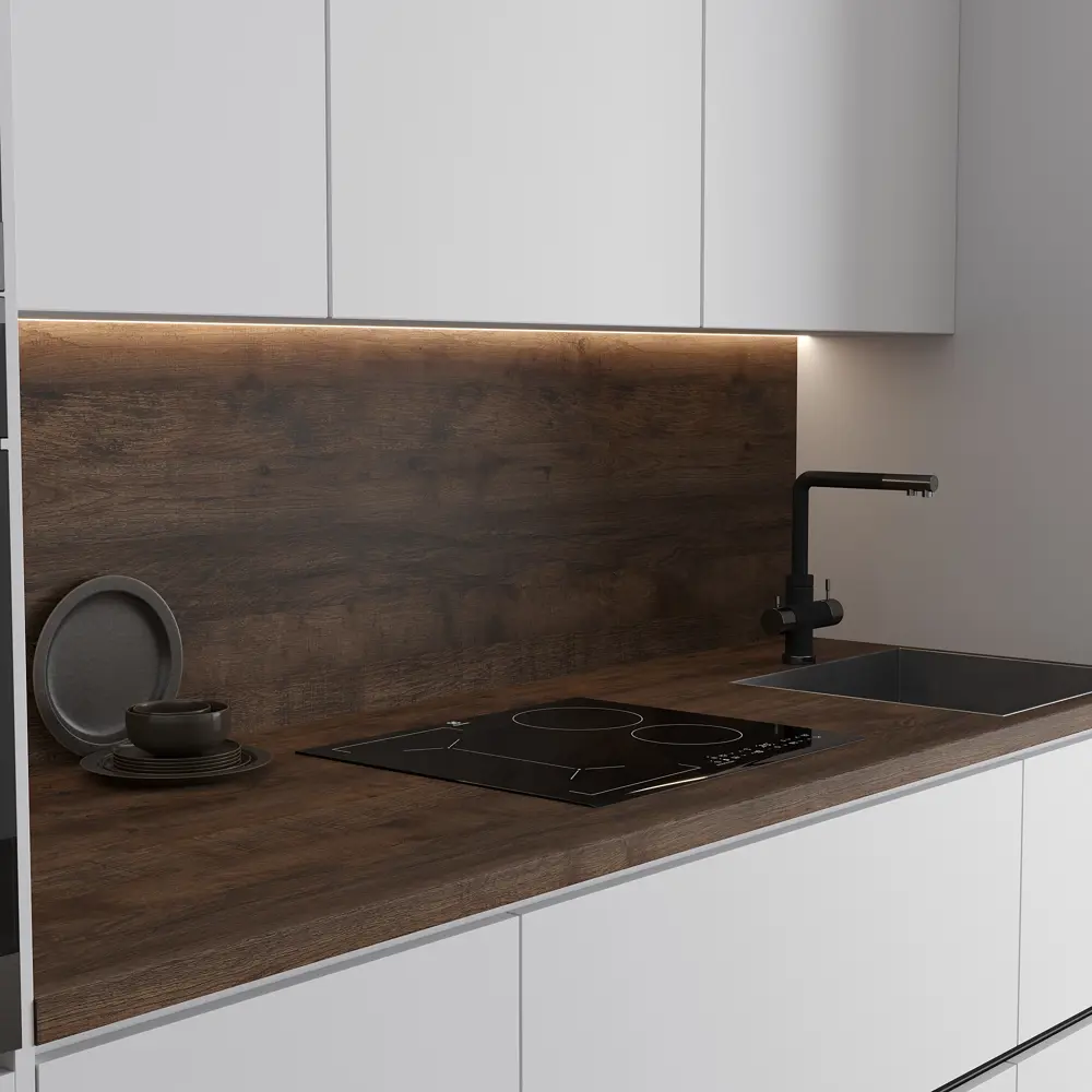 Столешница KONSENSA Самдал 80x120x3.8 см ДСП цвет коричневый ДСП Постформинг STLM-2073139 - Вид №3