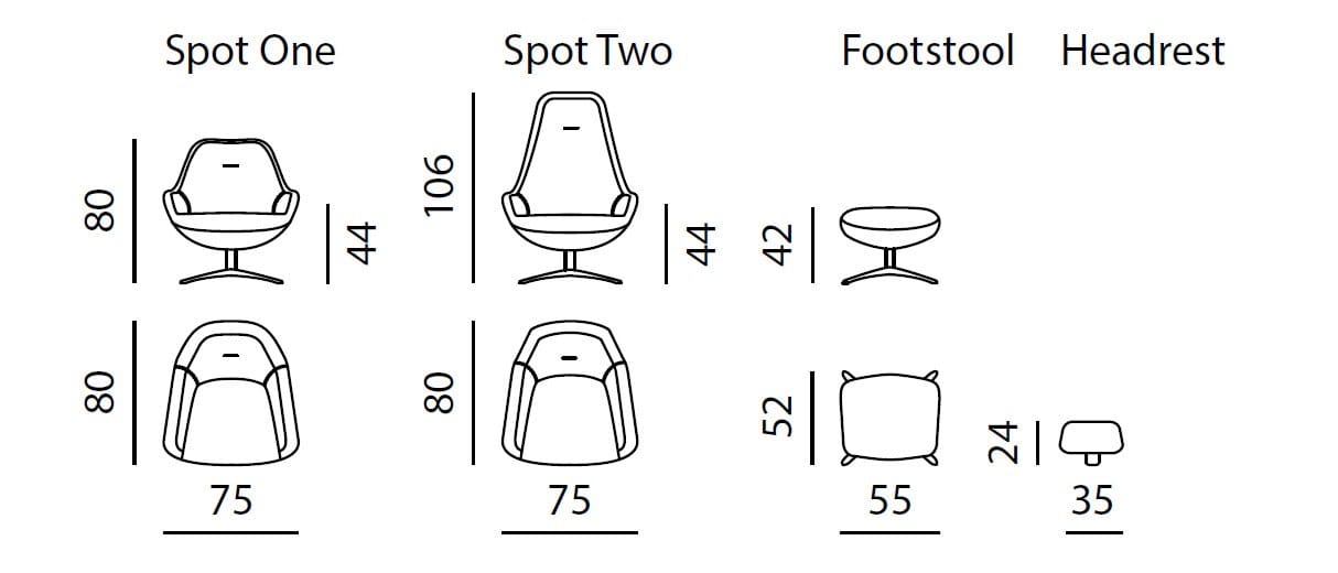 Тканевое вращающееся кресло LEOLUX LX LXR03 ARCH-00101392 - Вид №4