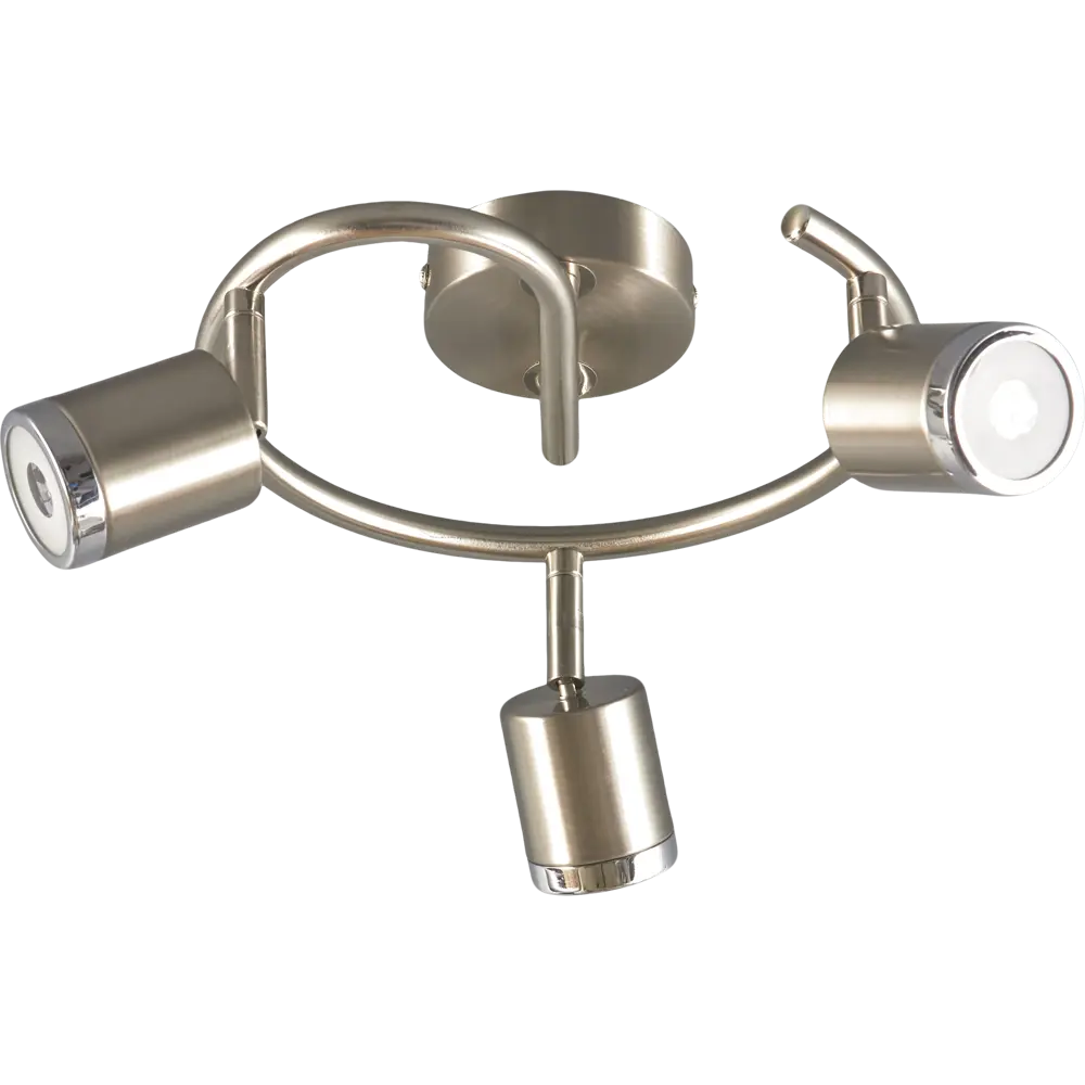 Спот светодиодный Globo 56958, 3x5 Вт, цвет матовый никель STLM-2031636