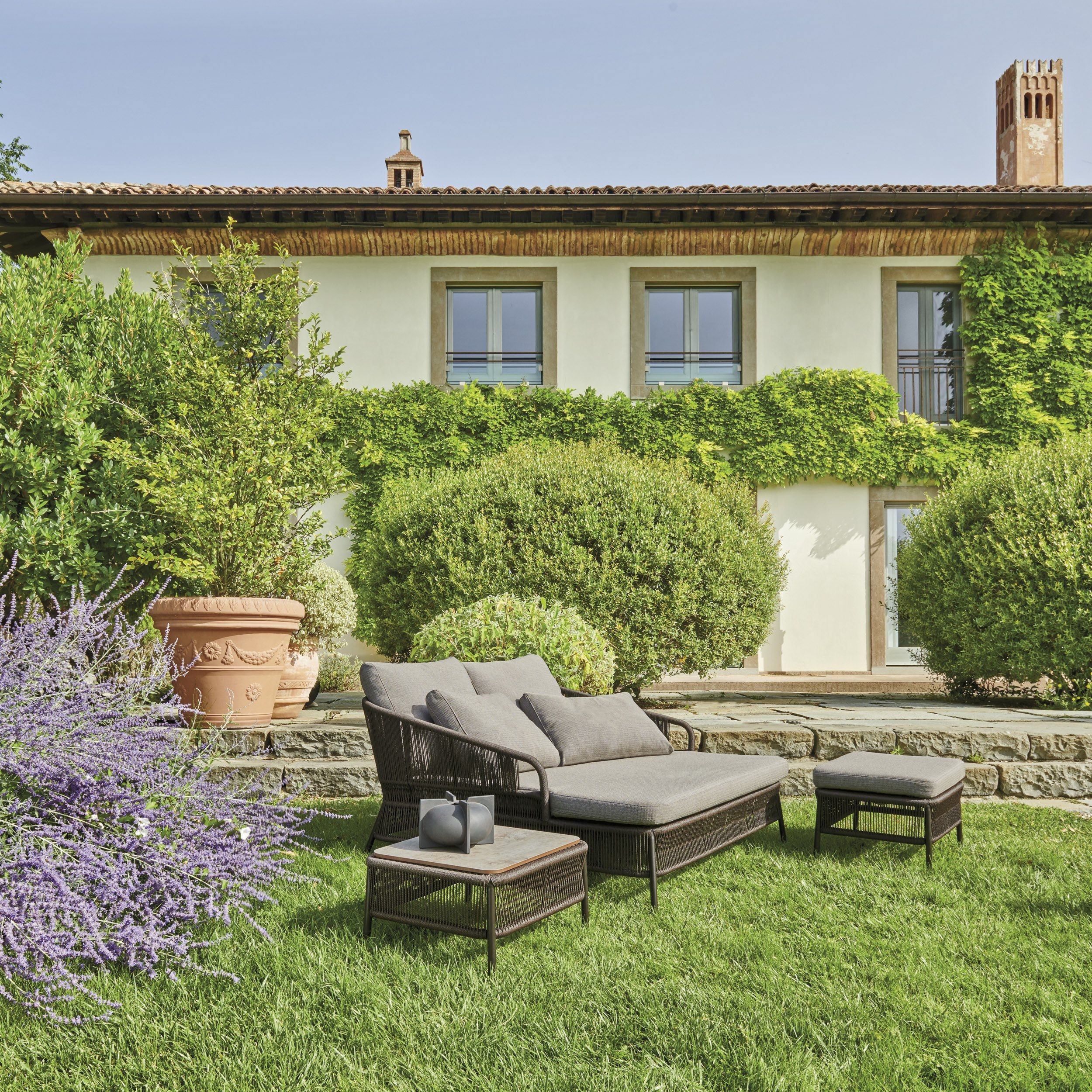 Прямоугольный садовый пуф из синтетического волокна Varaschin крикет ARCH-00124999 - Вид №3