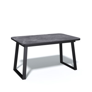 91174018 Кухонный стол прямоугольный 324880 120-180x76x80 см керамика цвет черный AZ STLM-0510532 KENNER