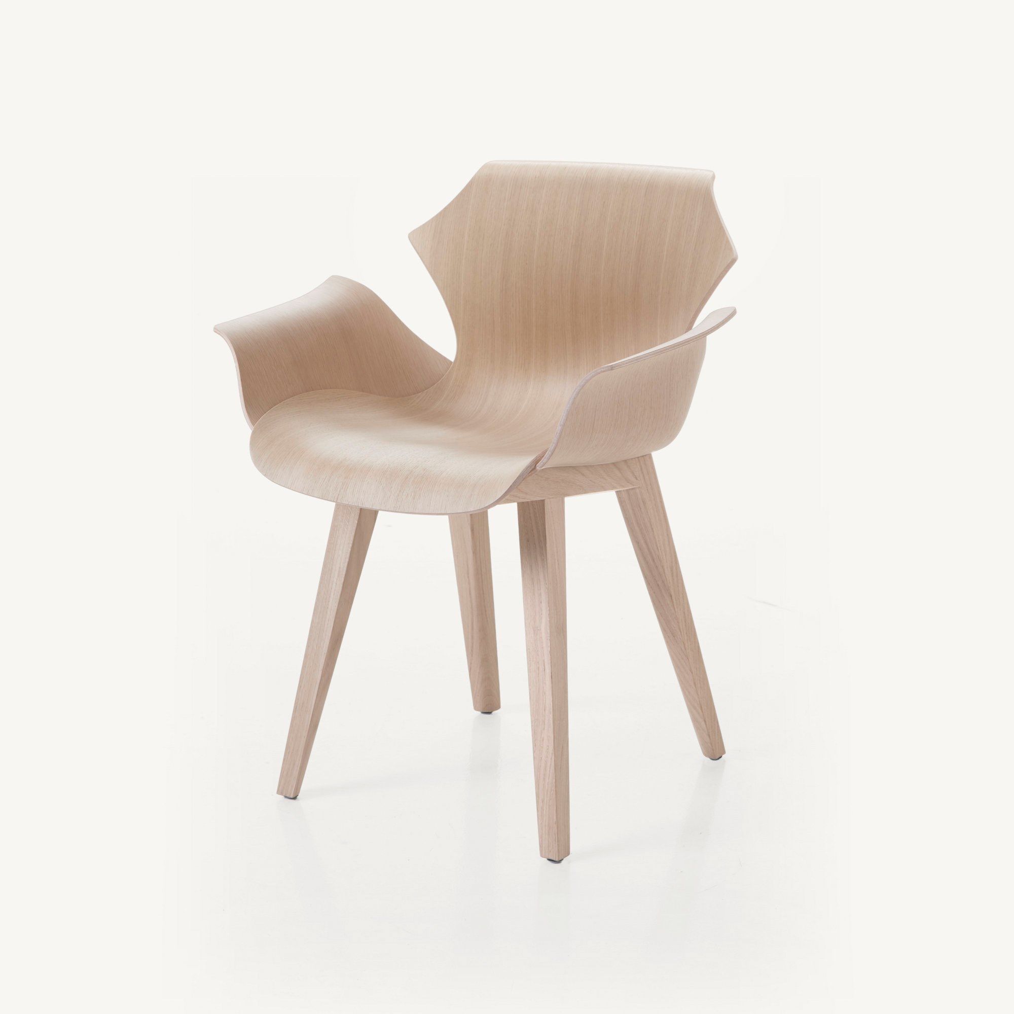 Деревянный стул с подлокотниками BassamFellows Petal ARCH-00121682 - Вид №5